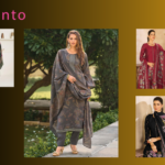 A Captivating Tale of Evening Elegance in Fabrics